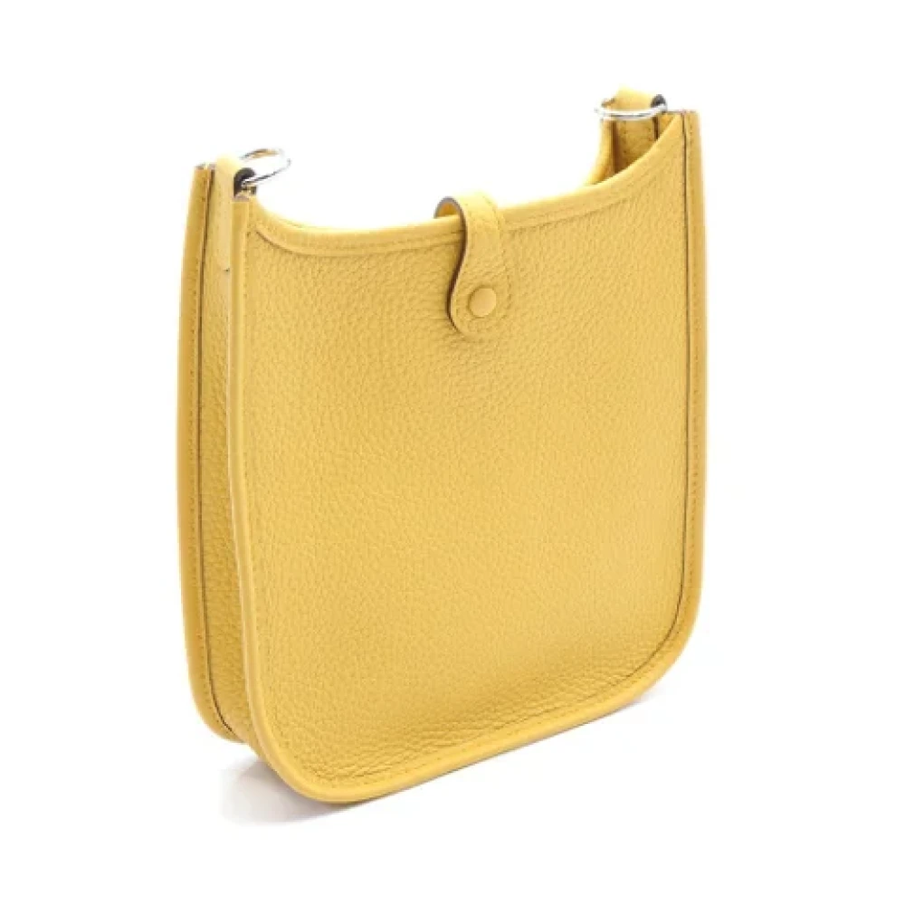 Hermès Vintage Pre-owned Leather shoulder-bags Yellow Dames