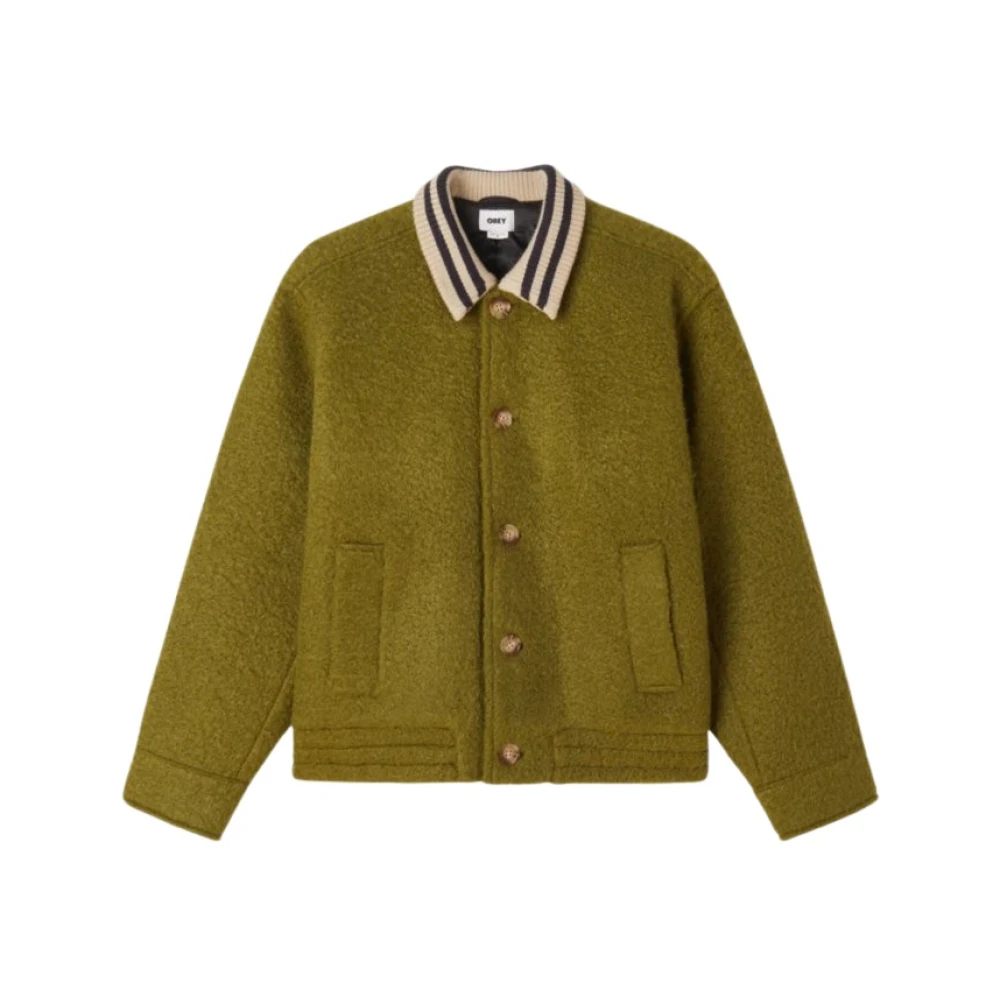 Obey Groene Blouson Jas Green Heren