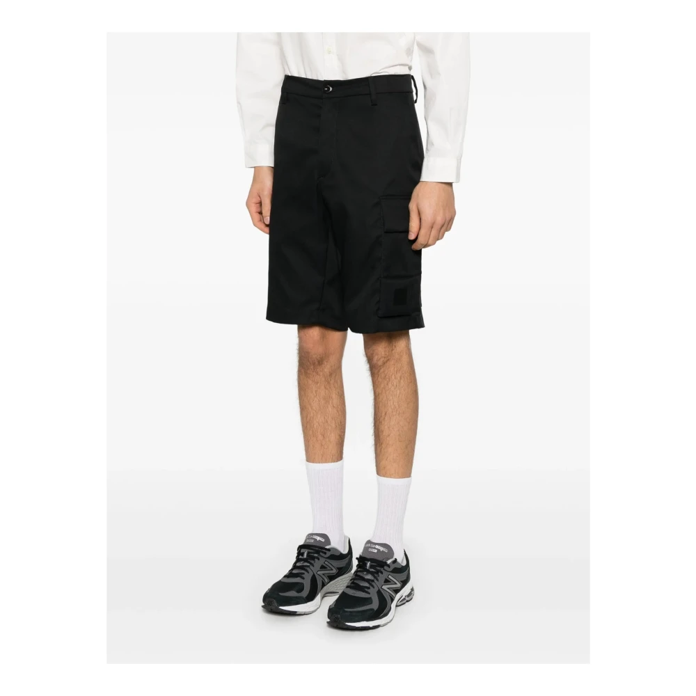 C.P. Company Zwarte Cargo Shorts Regular Fit Black Heren