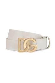 Patent Leather Belt With Logo