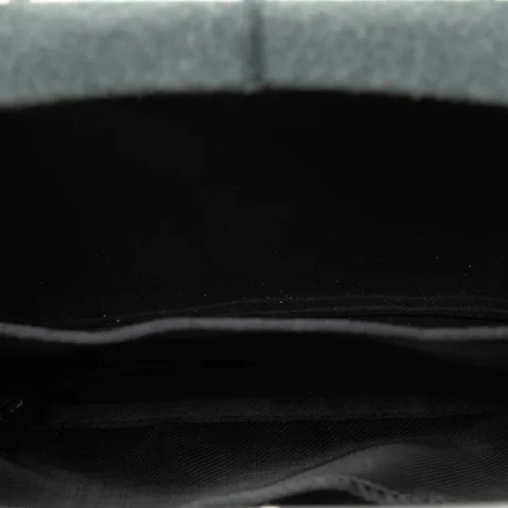 Chanel Vintage Pre-owned Wool chanel-bags Gray Dames