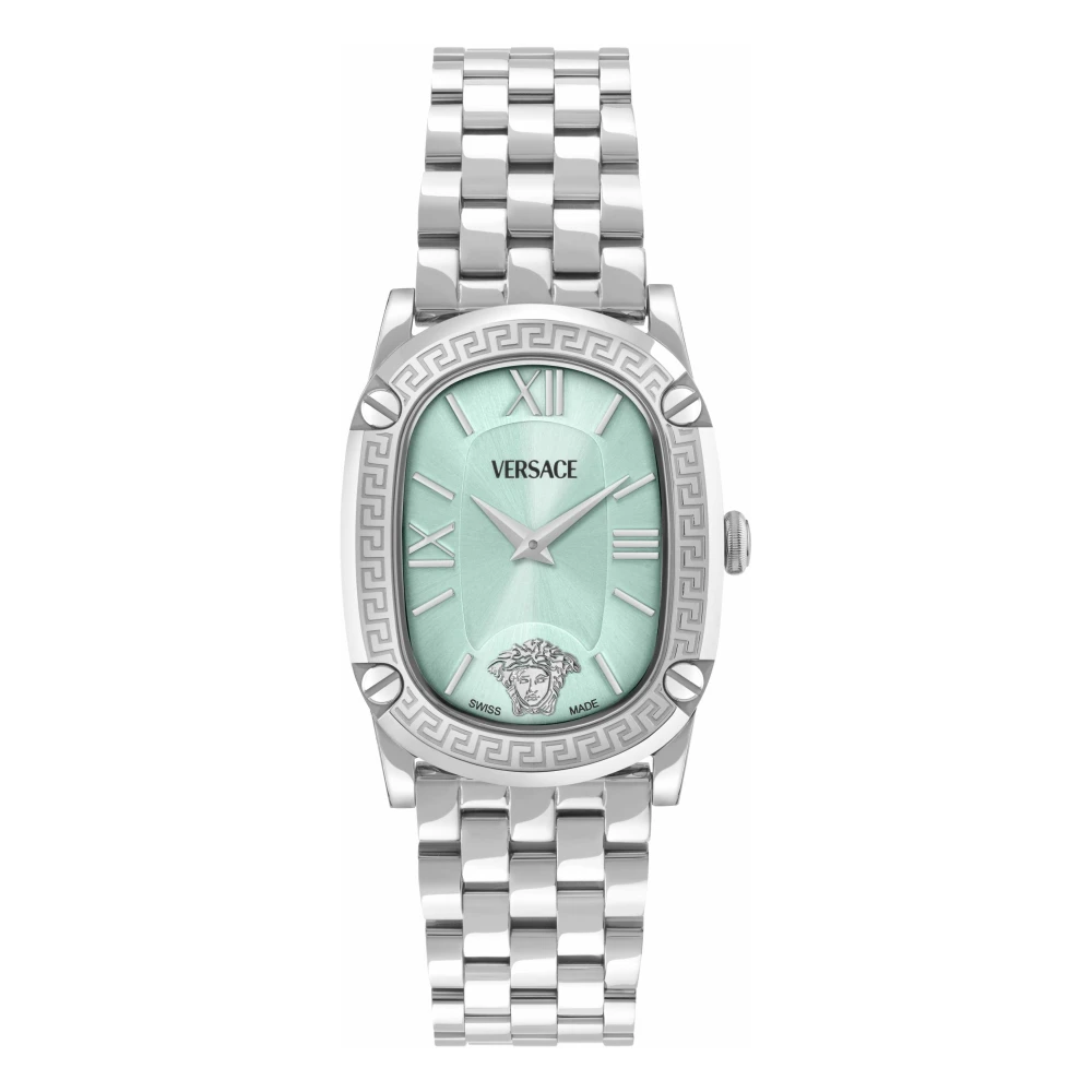 Versace VE1B01025 Greca Couture silver turquoise Stainl. Steel Women's Watch NEW - Image 2
