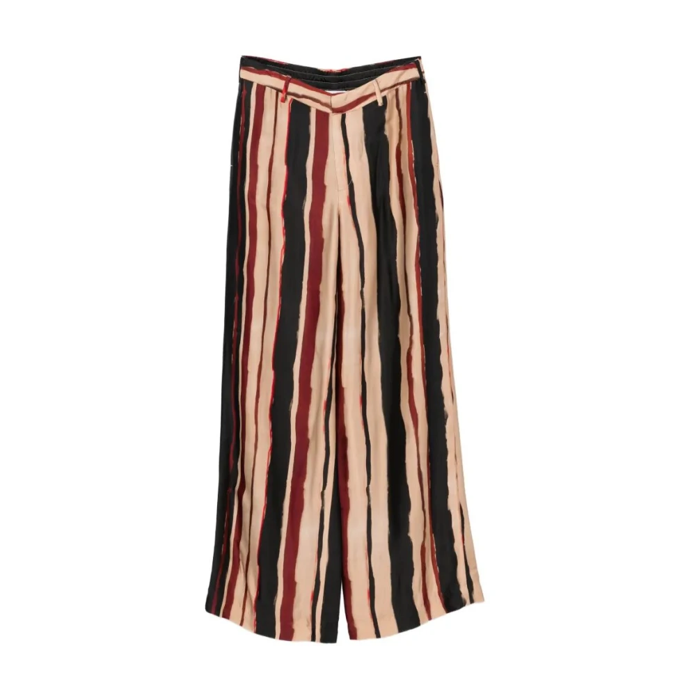 Pt Torino Women's Multicolor Wide Trousers, 2XL, Lorenza Trousers