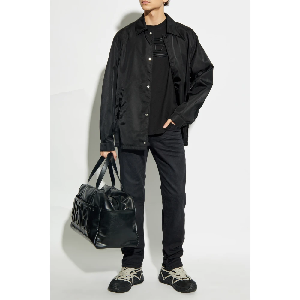 Diesel T-shirt T-Adjust-Bigoval Black Heren