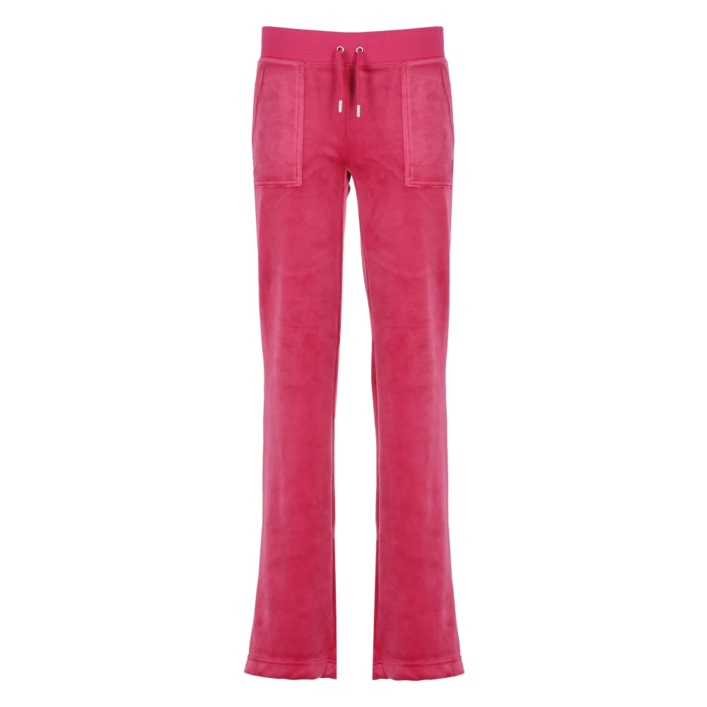 Juicy Couture Fuchsia Byxor med Elastisk Midja Pink, Dam