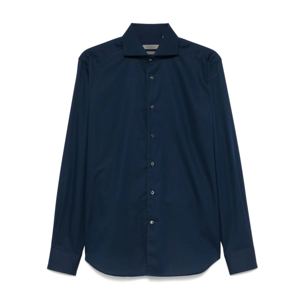 Corneliani Blauw Herenshirt Blue Heren