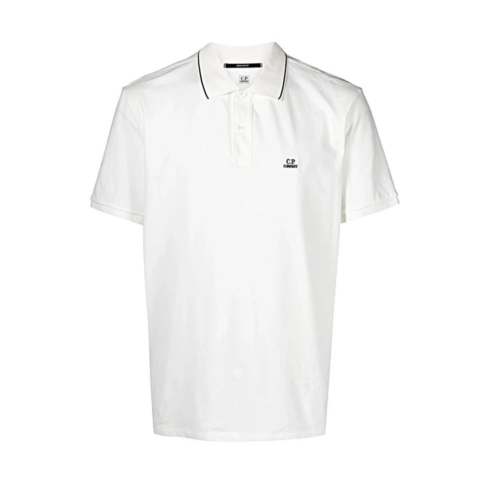 C.P. Company Stijlvolle Polo Shirt voor Mannen White Heren