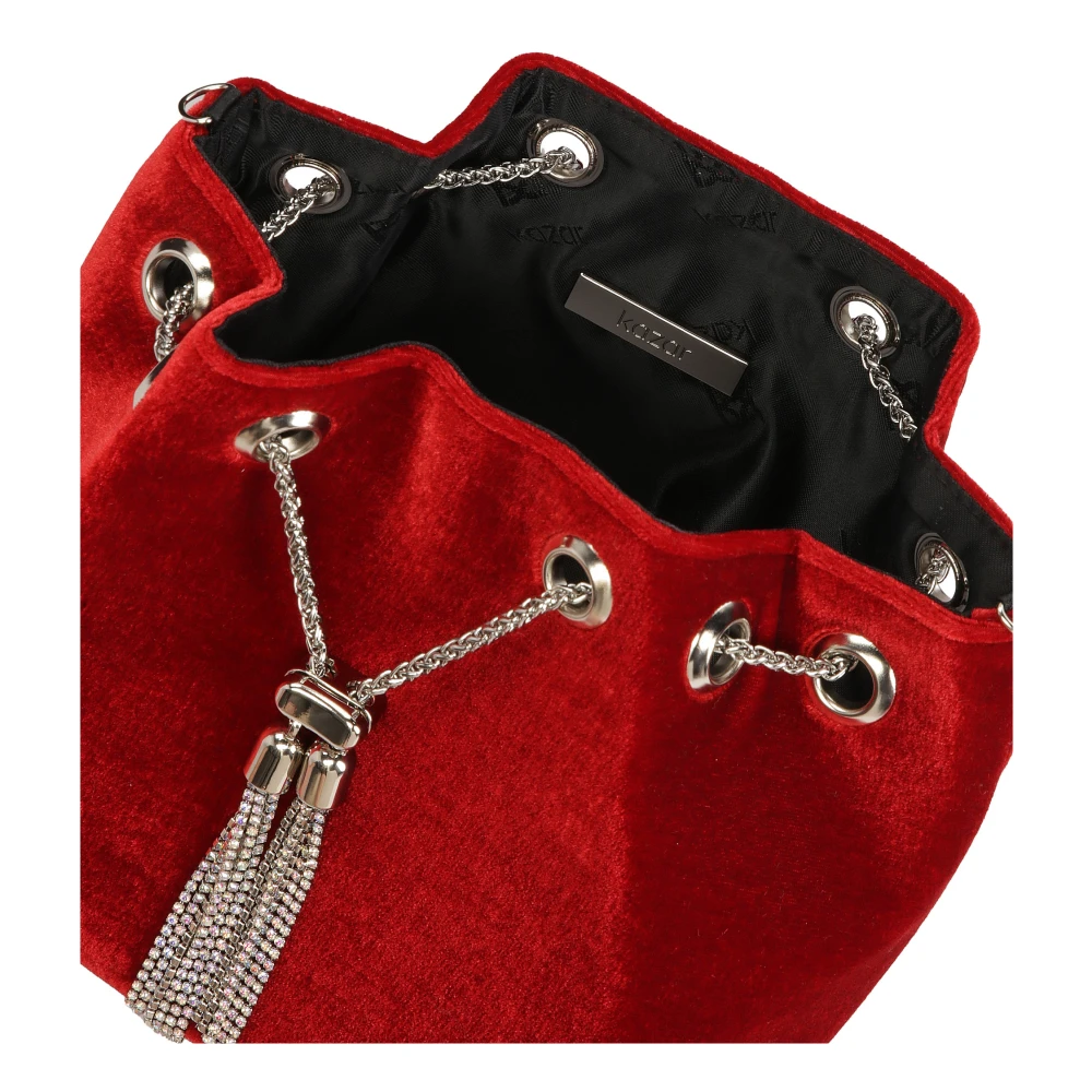 Kazar Rode handtas met sieradensluiting Red Dames