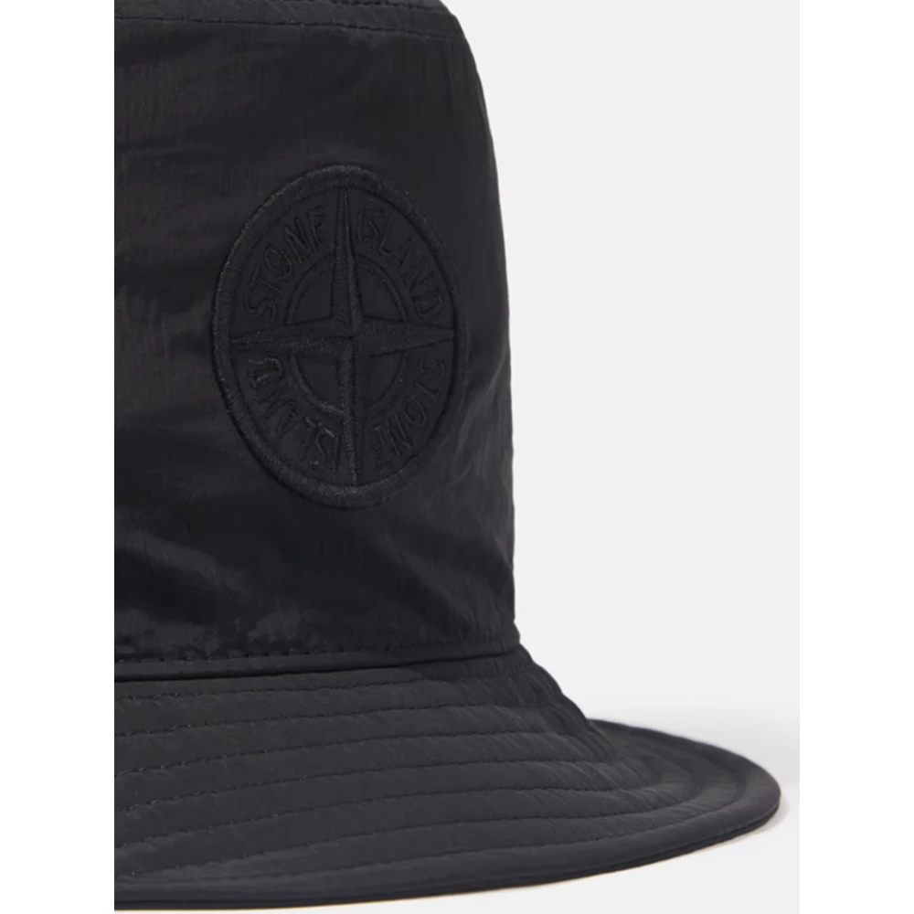 Stone Island Vissershoed met nylon metalen voering Black Heren