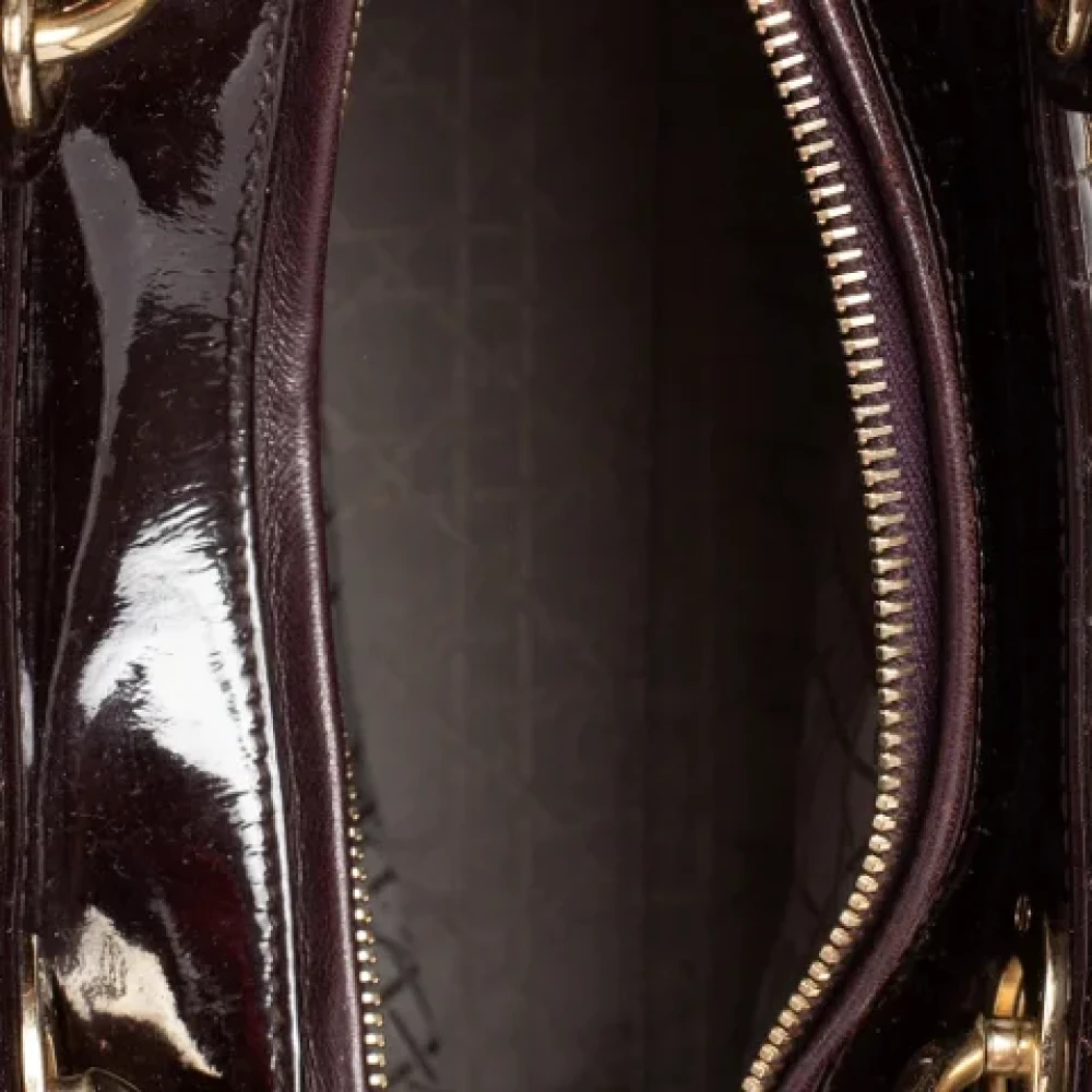Dior Vintage Pre-owned Leather dior-bags Brown Dames