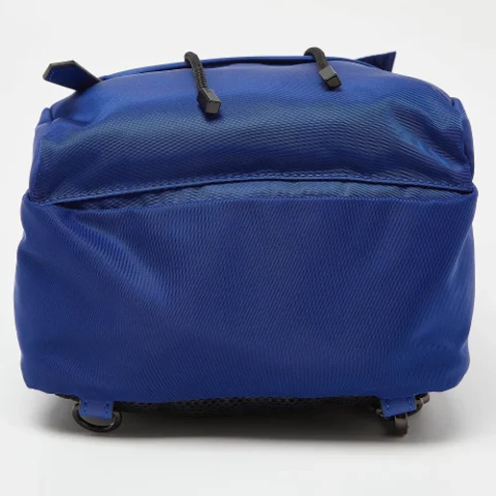 Fendi Vintage Pre-owned Nylon backpacks Blue Dames