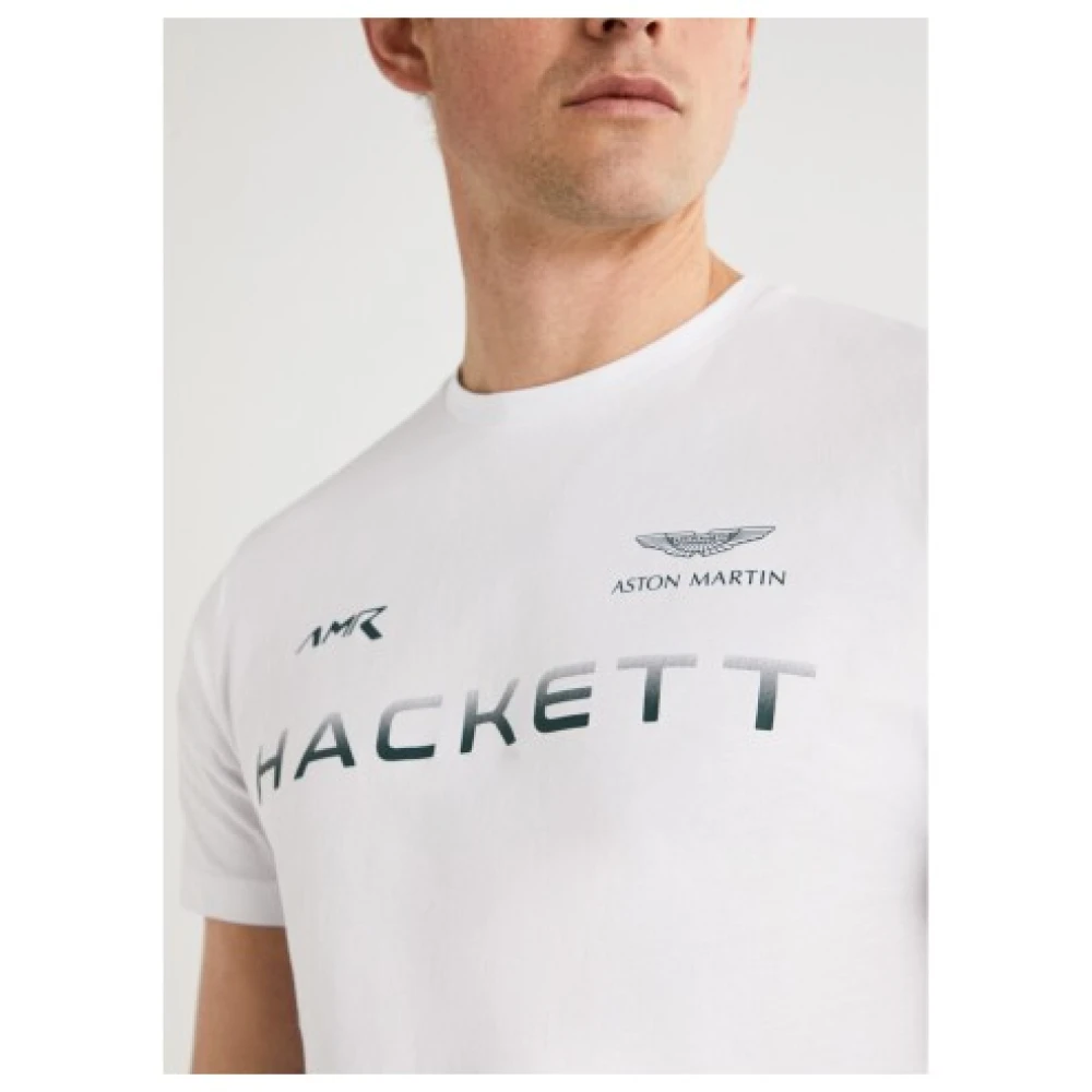 Hackett Heren Katoenen T-Shirt White Heren