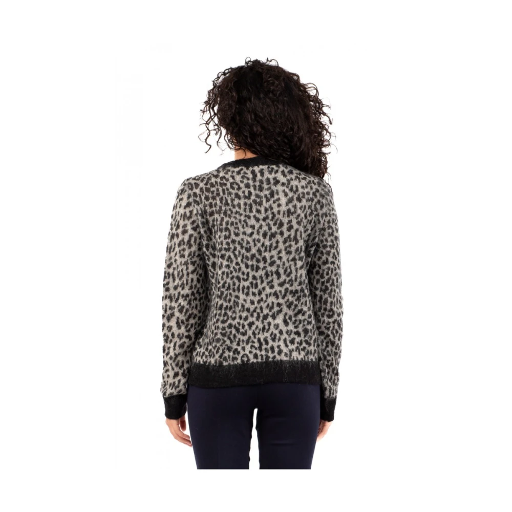 Max Mara Studio Elegante Studio Gebreide Top Gray Dames