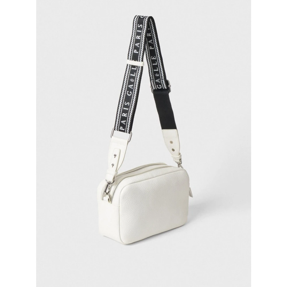Gaëlle Paris Ivoor Schoudertas met Logodetail Beige Dames