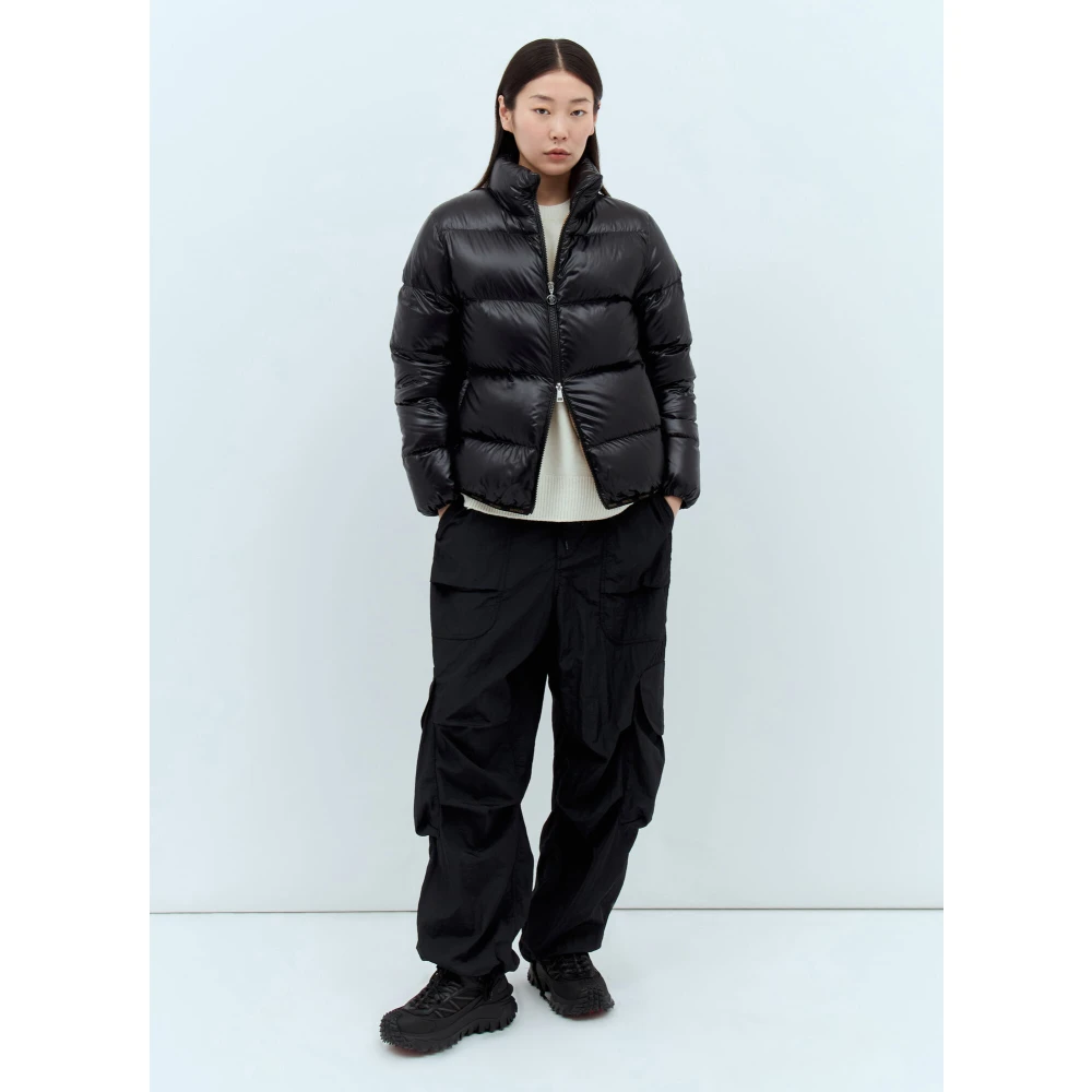 Moncler Gewatteerd Kort Donsjack Black Dames