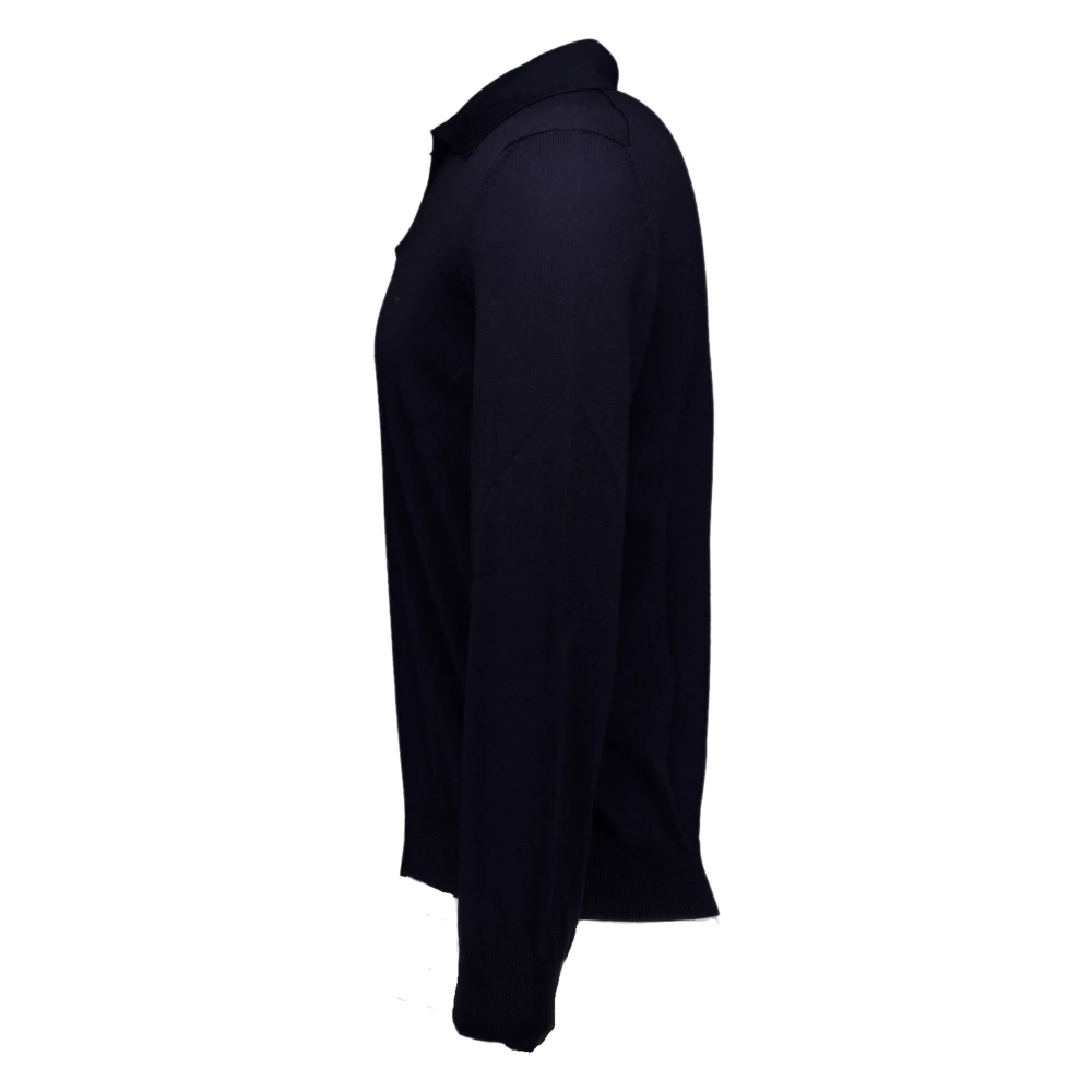 Gran Sasso V-hals Knitwear Blue Heren