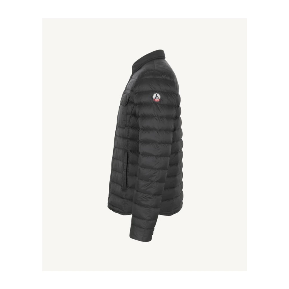 Jott Lichte Puffer Overhemdkraag Jas Black Heren