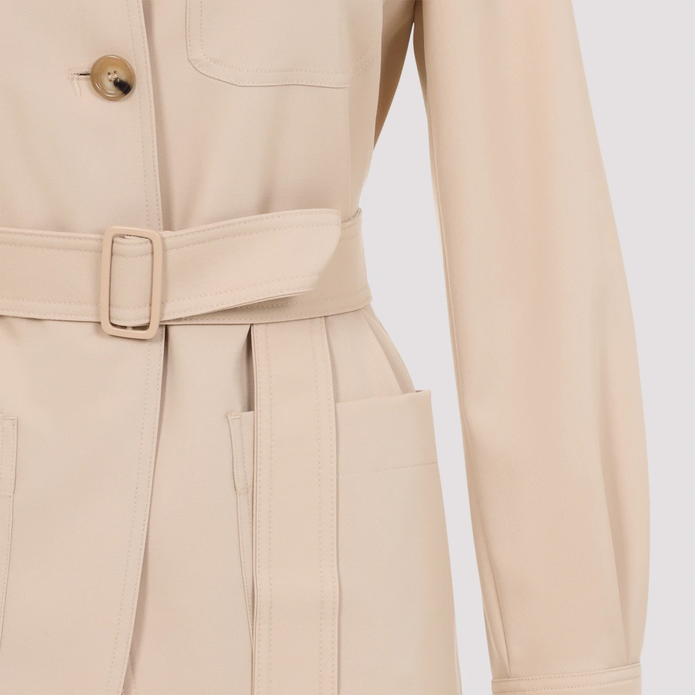 Max Mara Zak Pulvino Jas Beige Dames