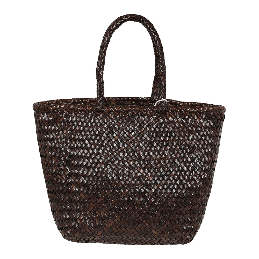 Dragon Diffusion Bruine Leren Shopper Tas Brown Dames