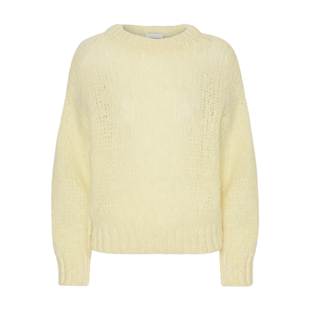 American Dreams Zachte Alpaca Pullover voor Zomerfeesten Yellow Dames