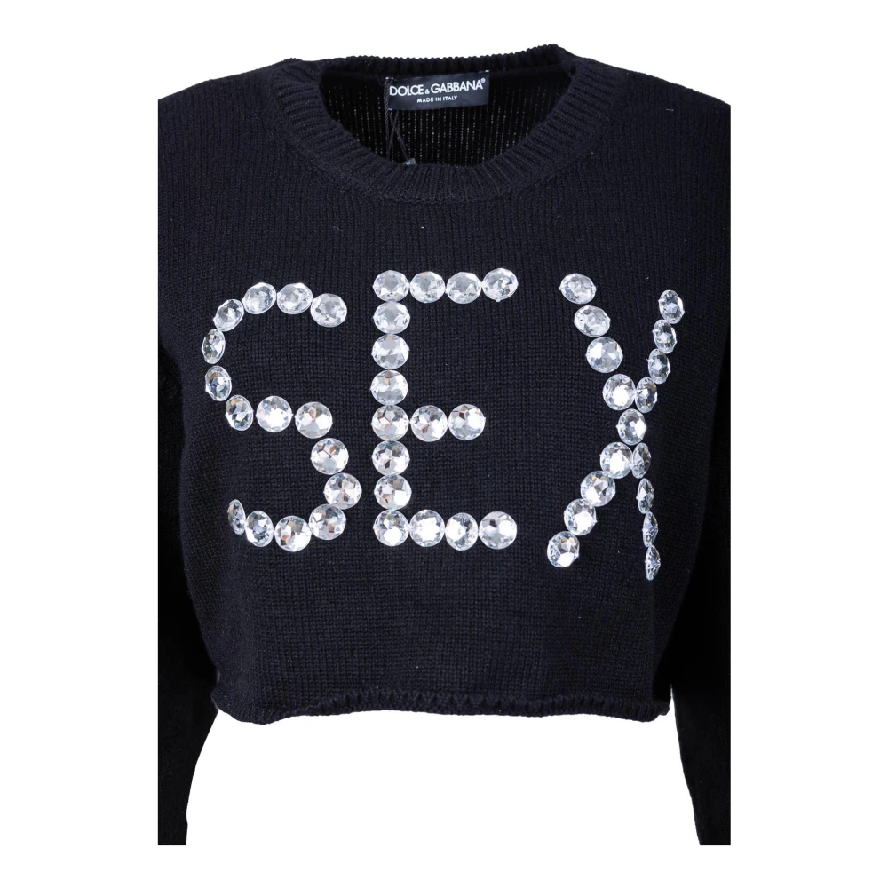 Dolce & Gabbana Korte Dames Trui Black Dames