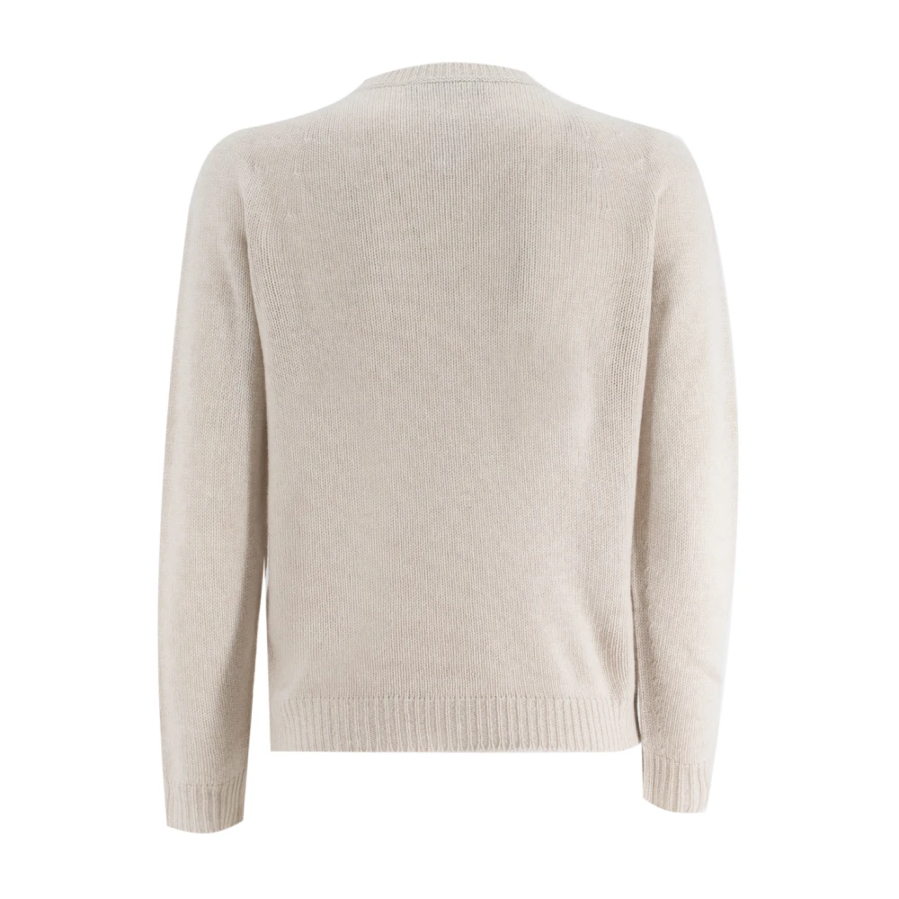 Fabiana Filippi Klassieke Ribtrui met Ronde Hals Gray Dames