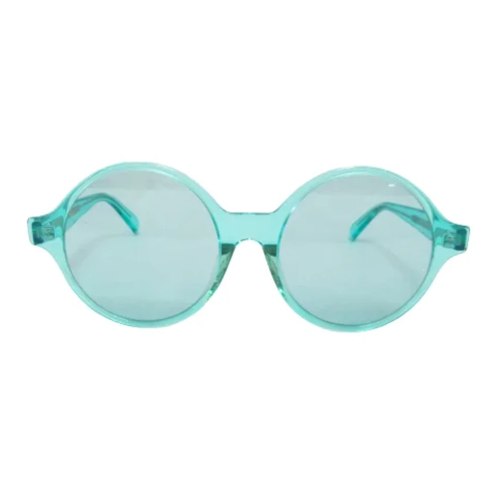 Celine Vintage Pre-owned Plastic sunglasses Green Dames