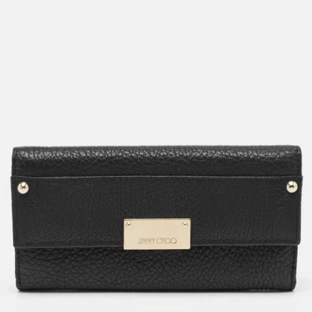 Jimmy Choo Pre-owned Leather clutches Black Dames