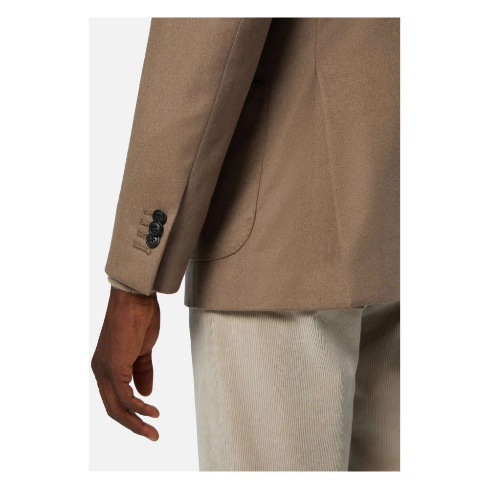 Boggi Milano Cashmere Jas Beige Heren