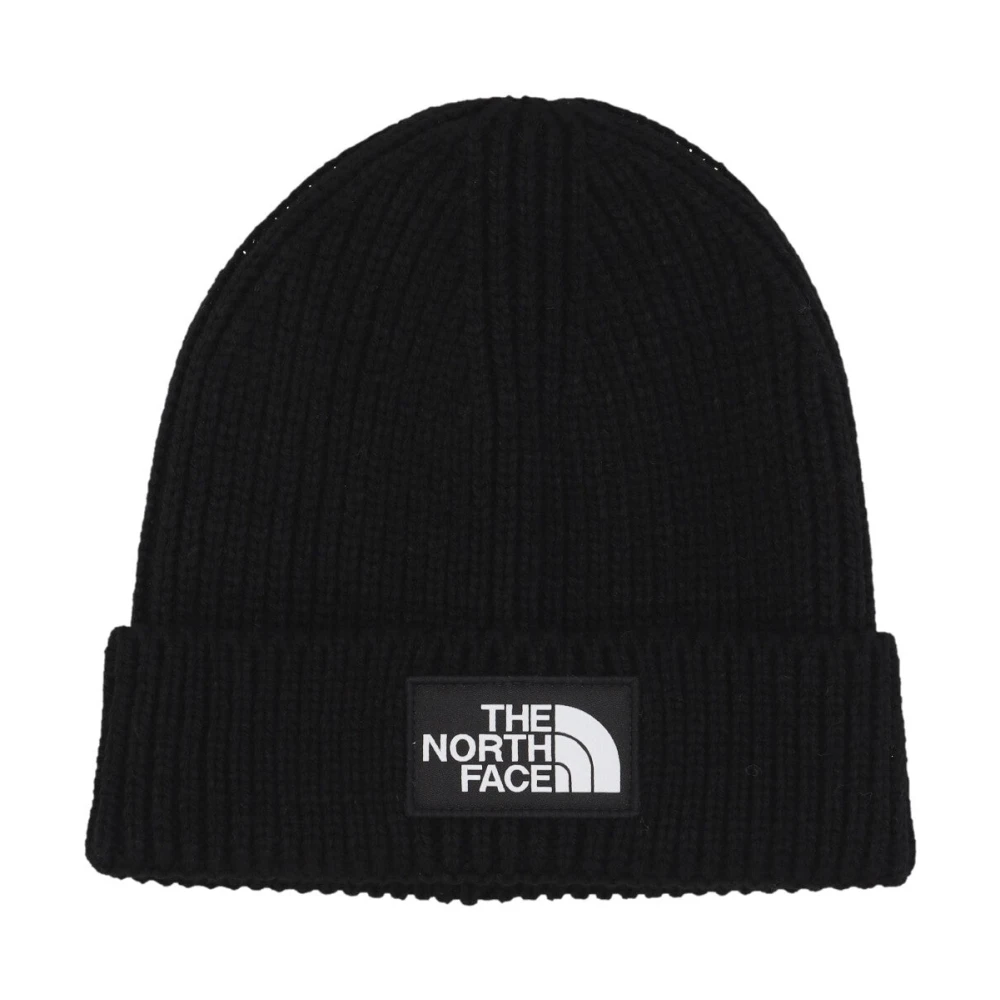 The North Face Zwarte Logo Beanie Muts Black Unisex