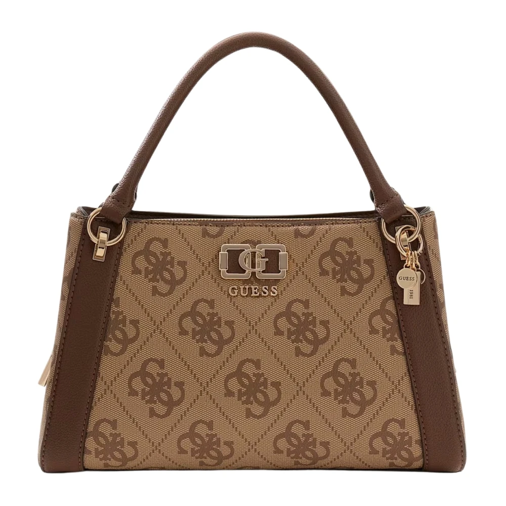 Guess Brown Karnilla Logo Bucket - Female - Handbags - One Size - Bags