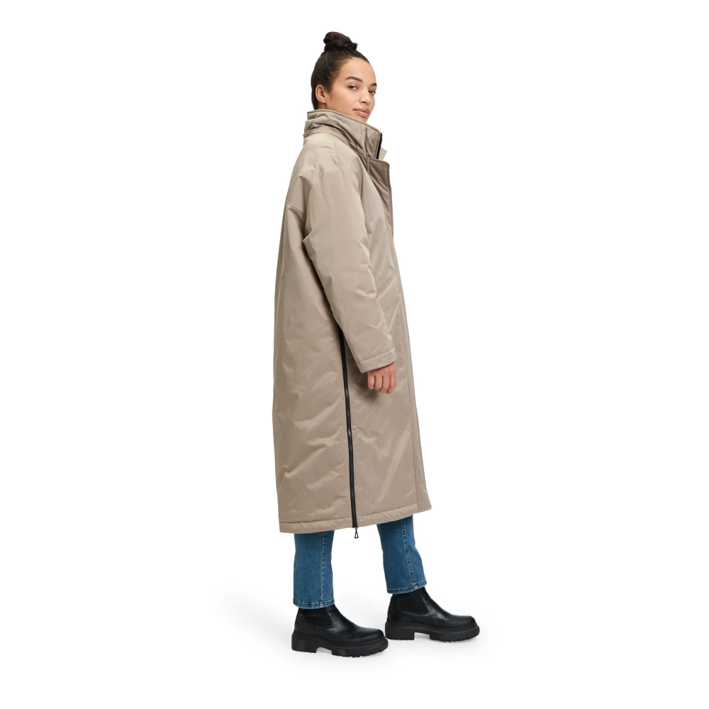 Amber & June Stijlvolle Jassen voor Mannen Beige Dames
