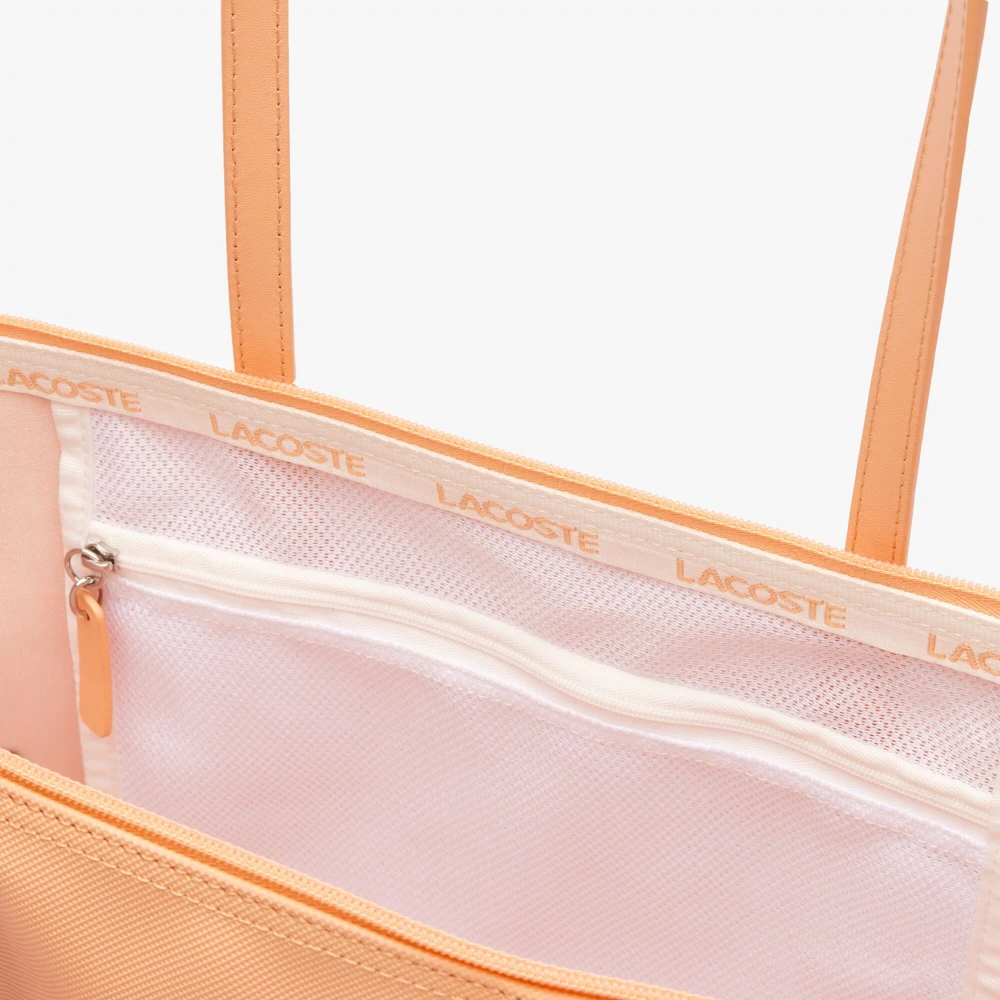 Lacoste Concept Tas in Wit Fjord-Paprika Pink Dames