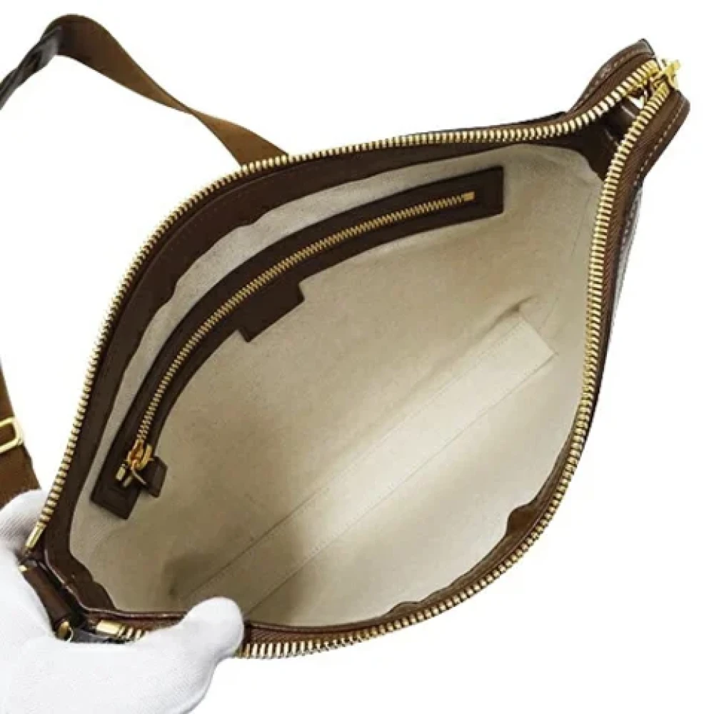 Gucci Vintage Pre-owned Fabric gucci-bags Brown Dames