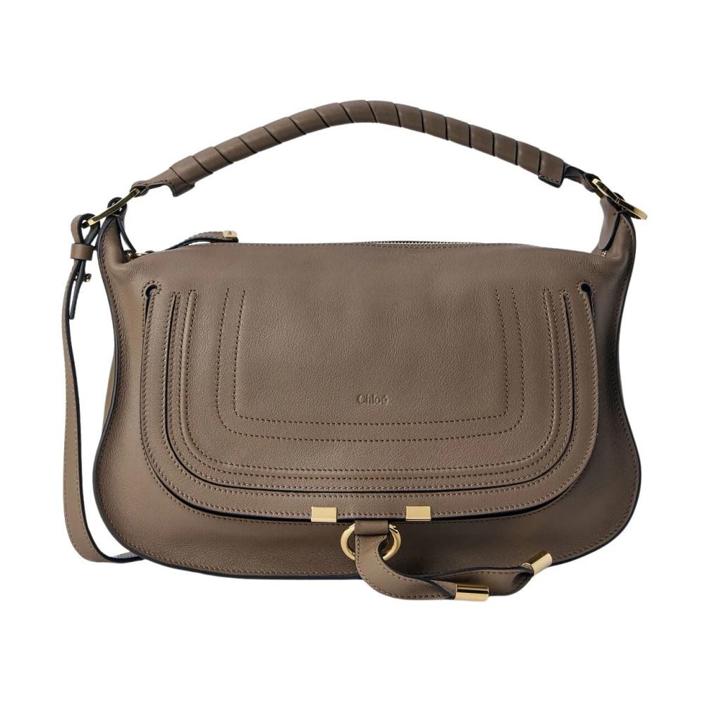 Chloé Beige Handbags, Female, One Size, Marcie Small Shoulder Bag