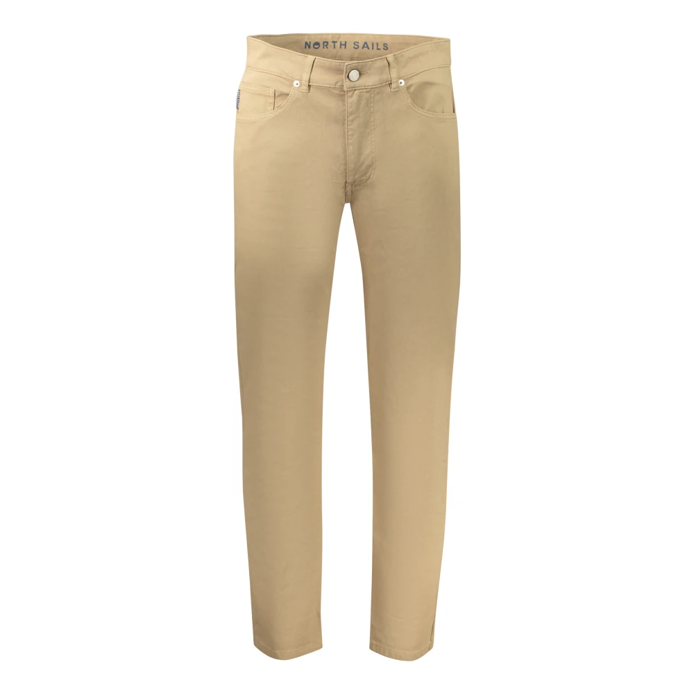 North Sails , Slim-Fit Trousers, Male, Beige, W32, Broken Twill 5-Pocket Trousers