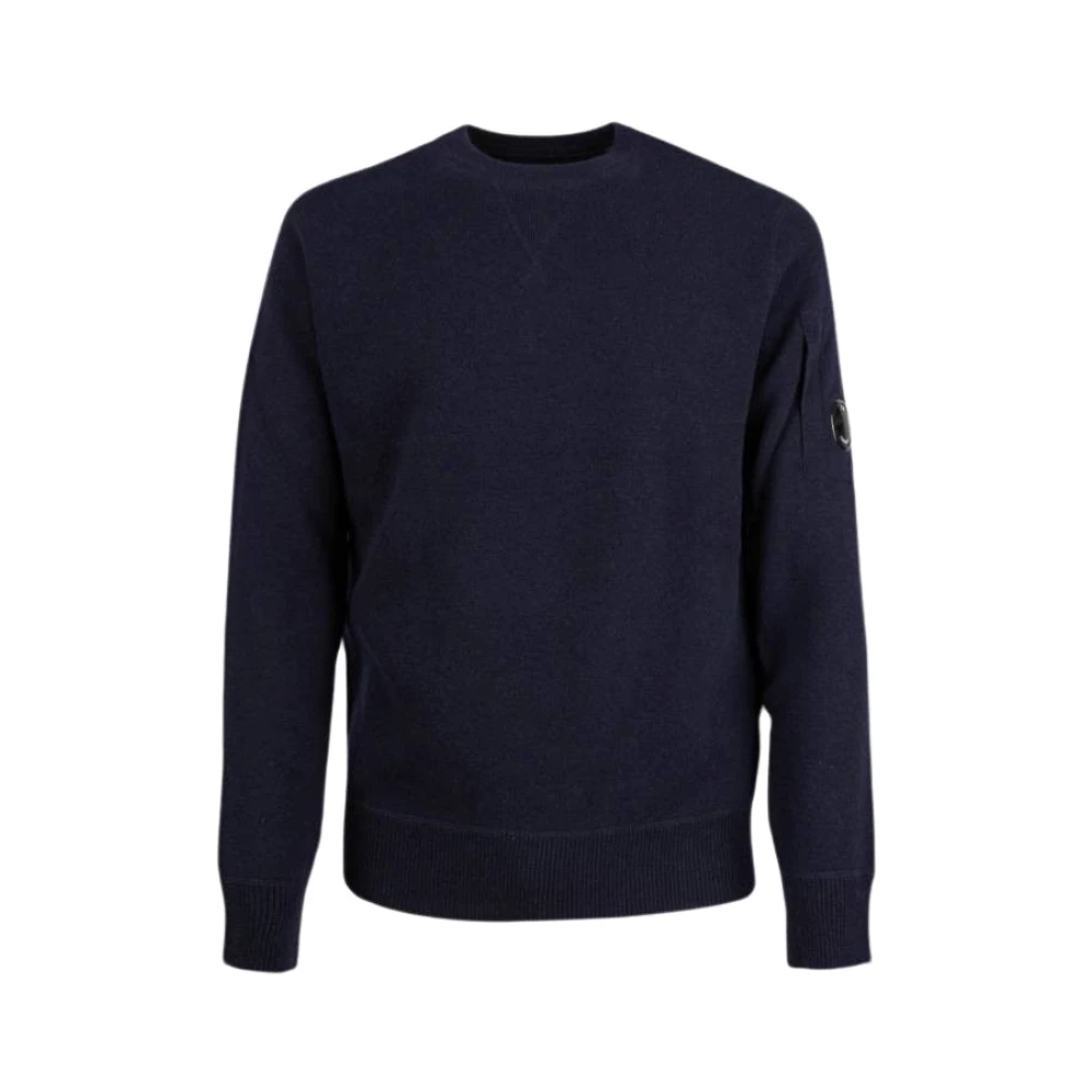 C.P. Company Gebreide lamswollen sweatshirt Blue Heren