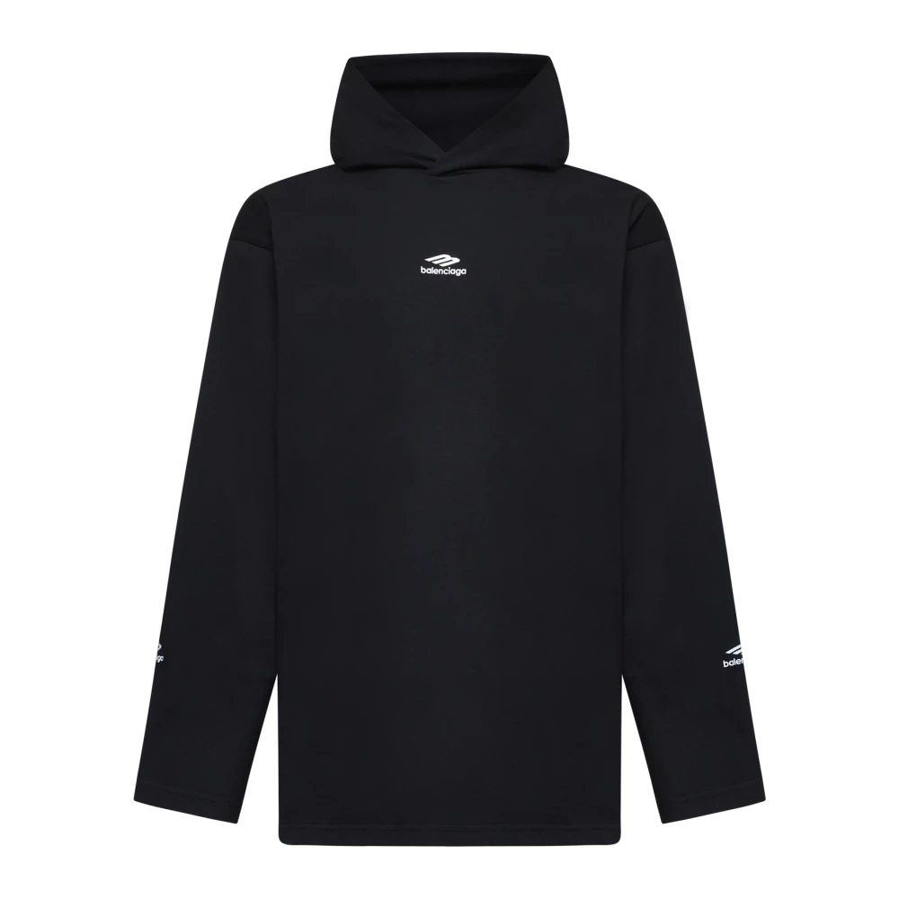 Balenciaga Zwarte Ski Katoenen Longsleeve T-shirt Black Heren