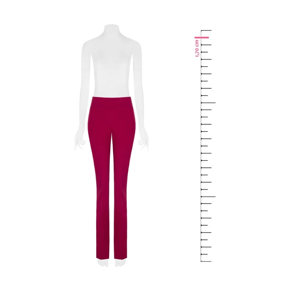 RINASCIMENTO Hoge taille technische stof broek Red Dames