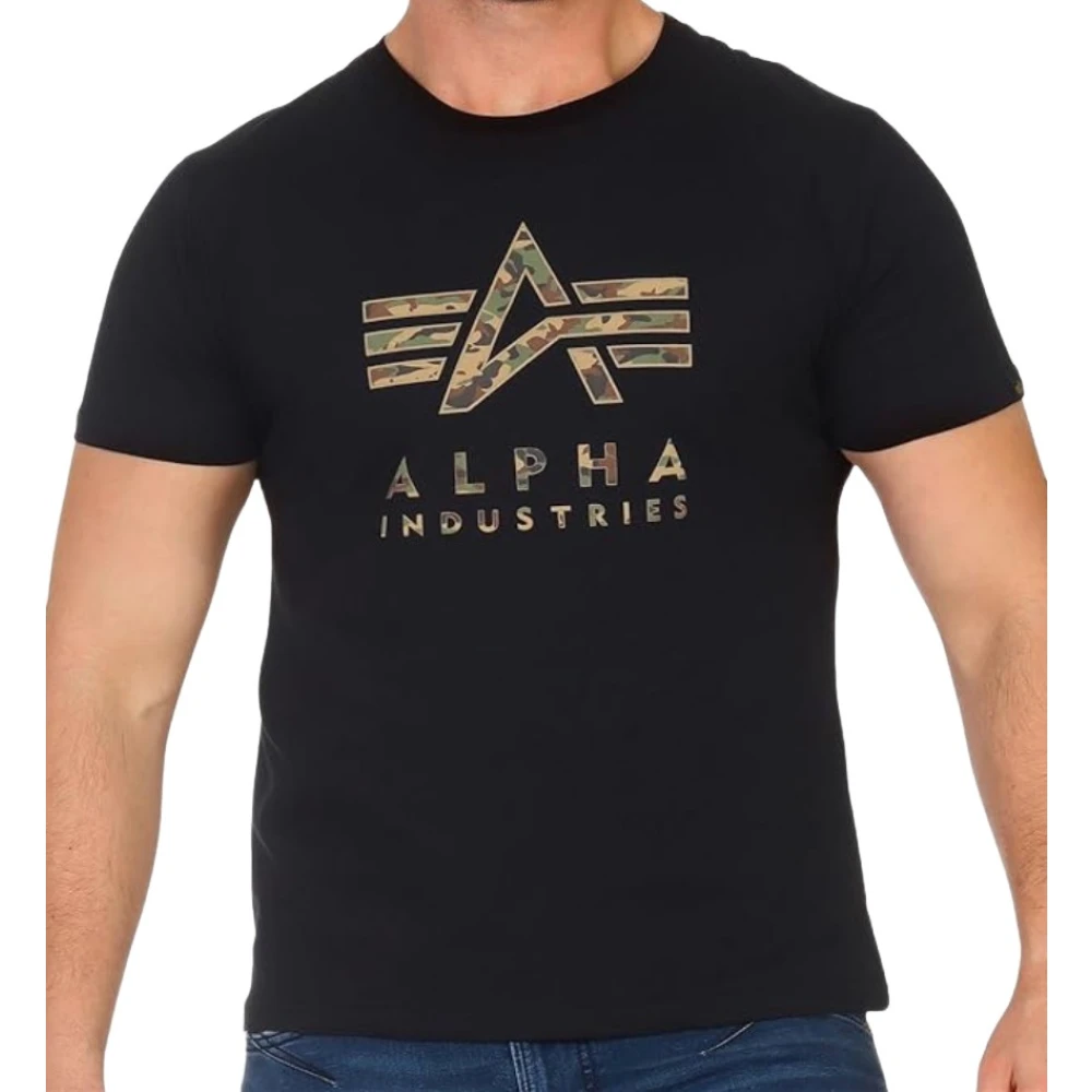 alpha industries T-Shirts Black Heren