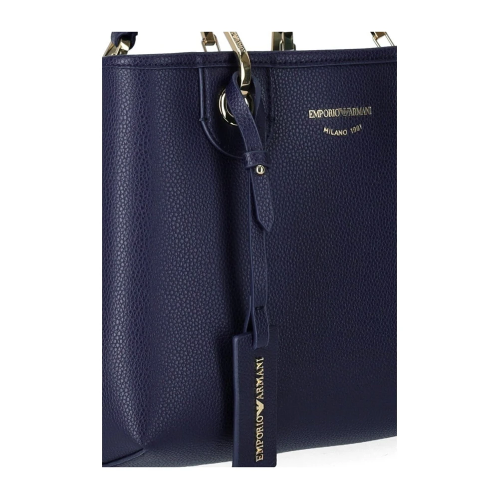 Emporio Armani Blauwe MyEA Kleine Winkelmand Blue Dames