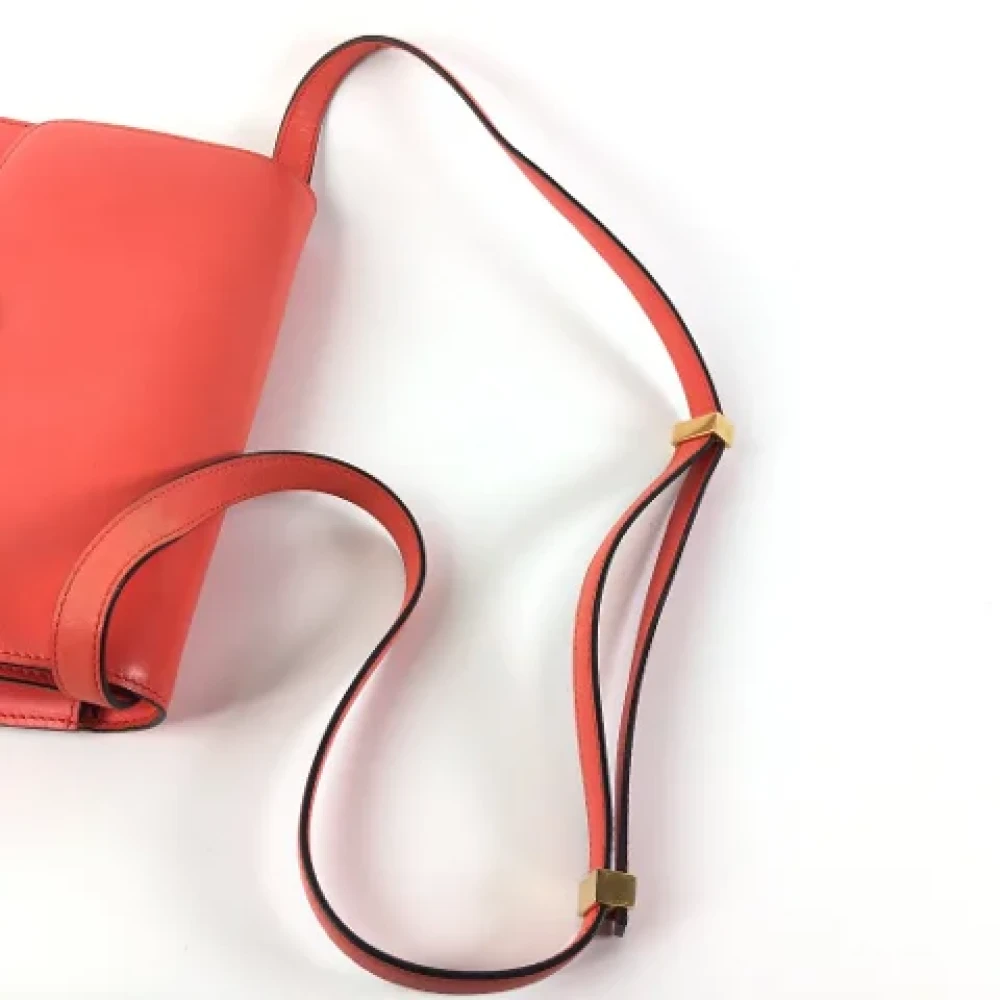 Celine Vintage Pre-owned Leather celine-bags Orange Dames