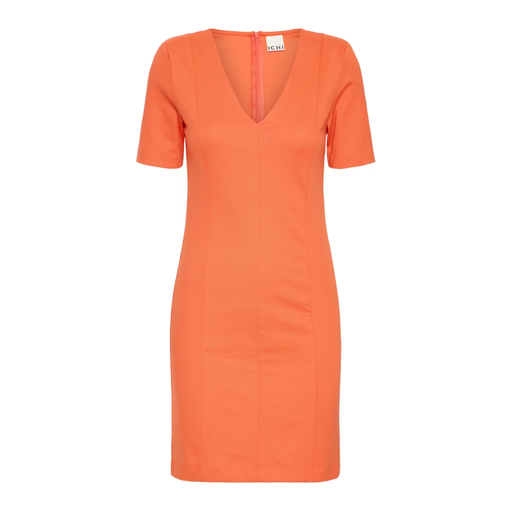 Ichi Fiesta Jurk Ihkala Model 20122811 Orange Dames