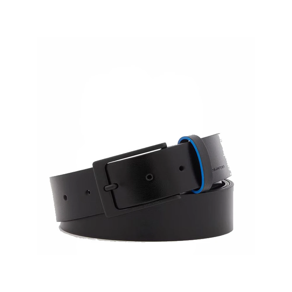 Piquadro Men's Black Belts, One Size, Belts