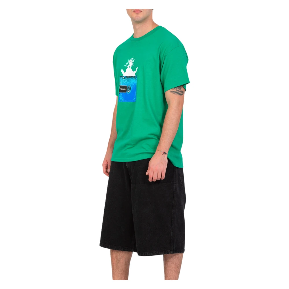 Pleasures Groene Opera Tee Shirt Green Heren