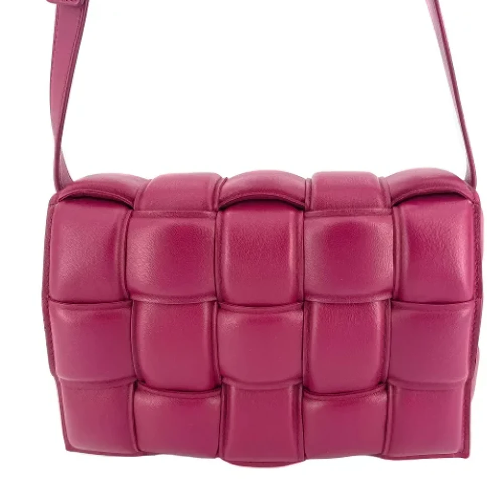 Bottega Veneta Vintage Pre-owned Leather handbags Purple Dames