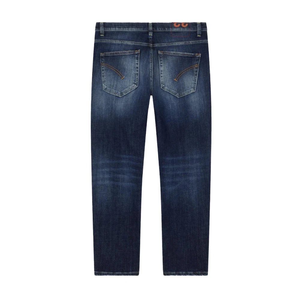Dondup Blauwe Stretch Wortel Fit Jeans Blue Heren