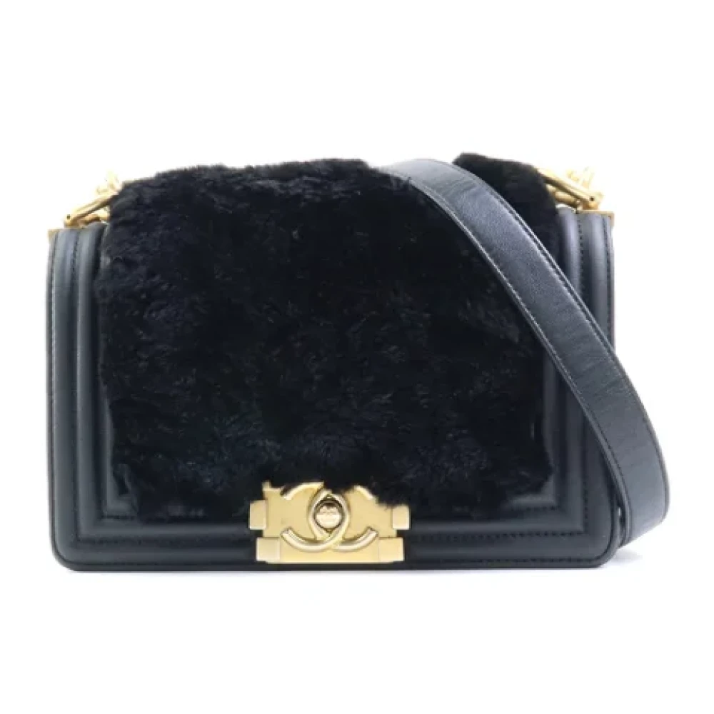 Chanel Vintage Pre-owned Fur chanel-bags Black Dames