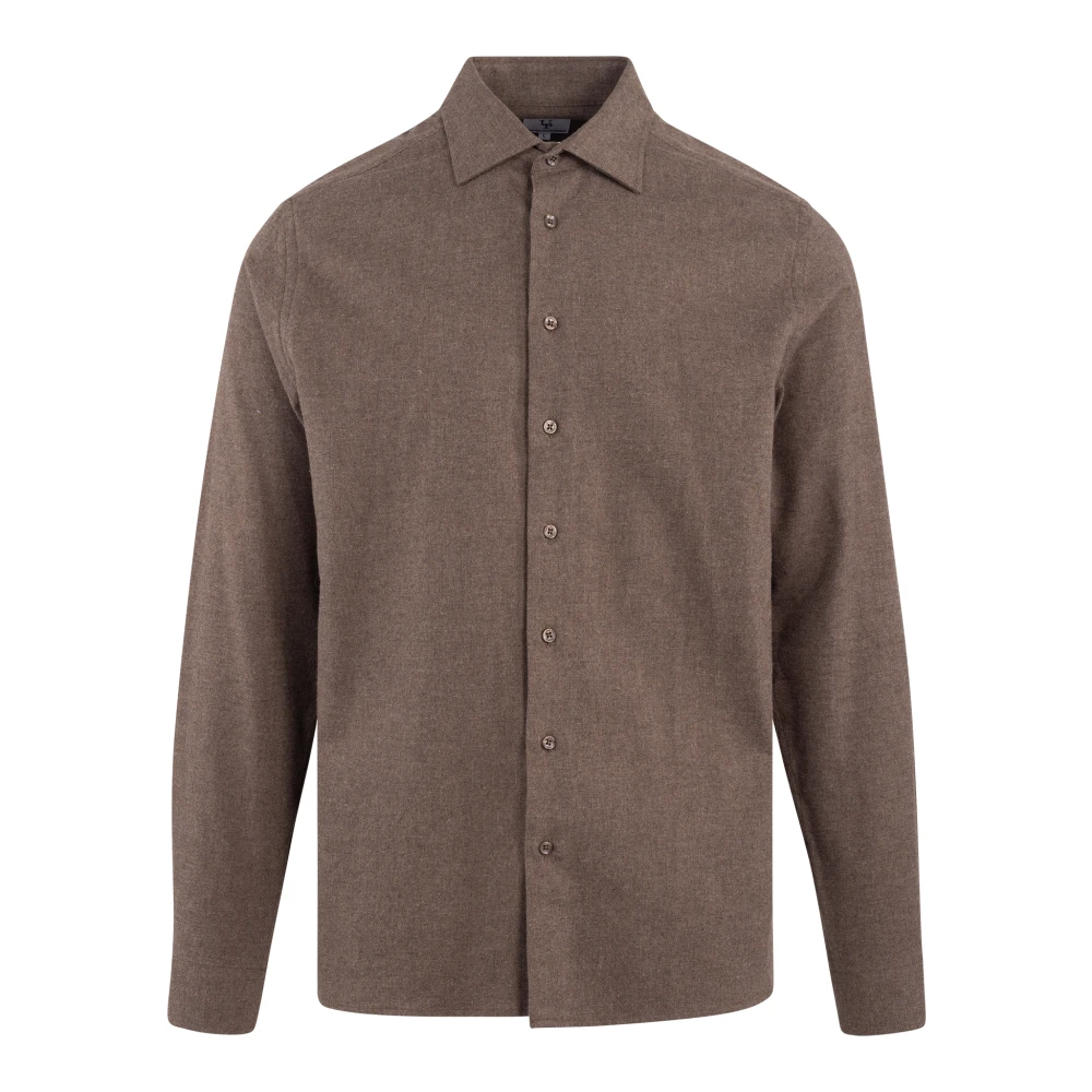 Urban Pioneers Luxe Bamboe Blend Overhemd Brown Heren