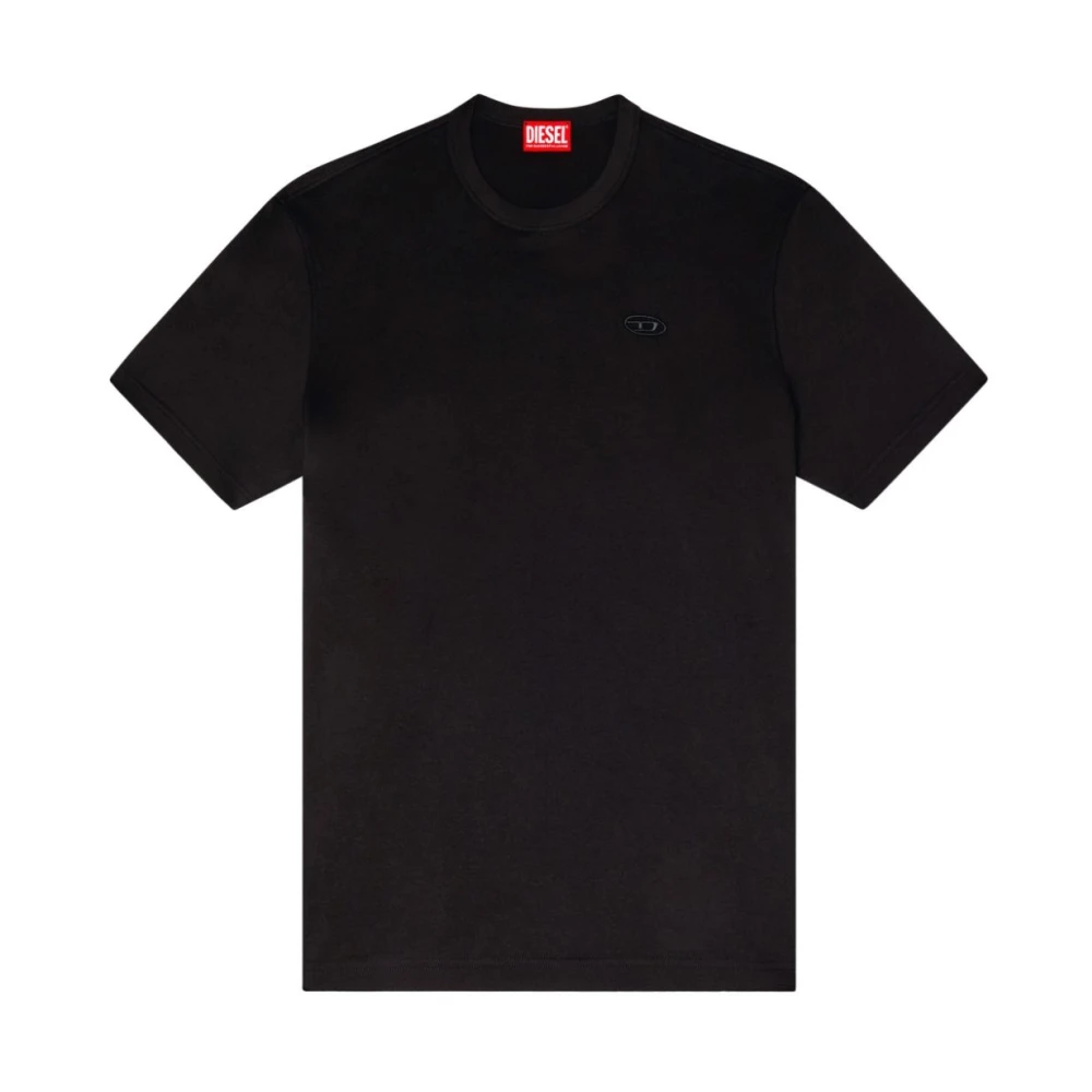 Diesel Aanpassen Splitten T-Shirt Black Heren